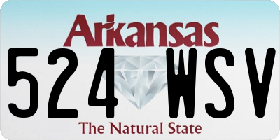 AR license plate 524WSV