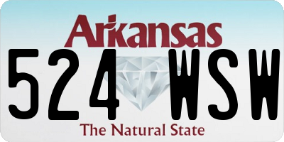 AR license plate 524WSW
