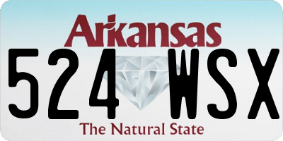 AR license plate 524WSX