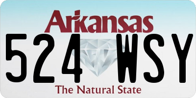 AR license plate 524WSY