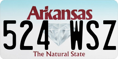 AR license plate 524WSZ