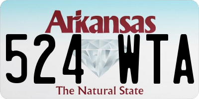 AR license plate 524WTA