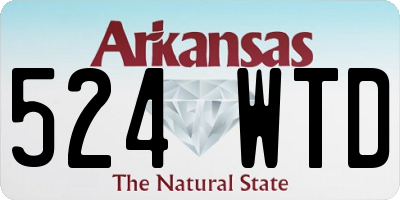 AR license plate 524WTD