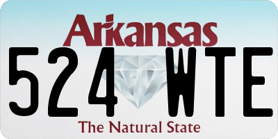 AR license plate 524WTE