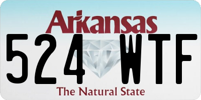 AR license plate 524WTF