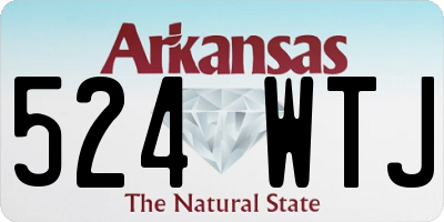 AR license plate 524WTJ