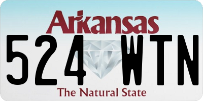 AR license plate 524WTN