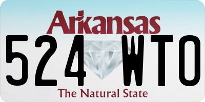 AR license plate 524WTO