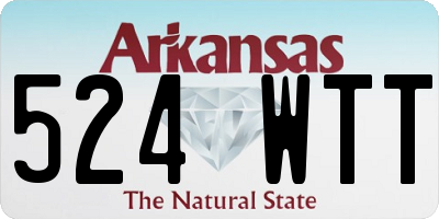 AR license plate 524WTT