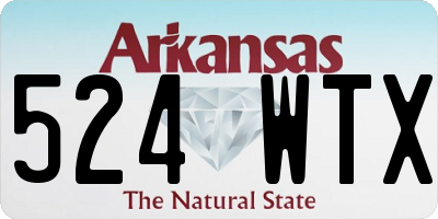 AR license plate 524WTX