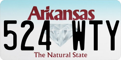 AR license plate 524WTY
