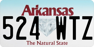 AR license plate 524WTZ