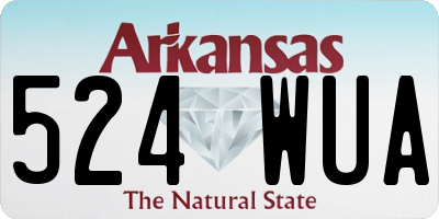 AR license plate 524WUA
