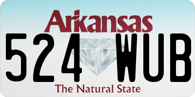 AR license plate 524WUB