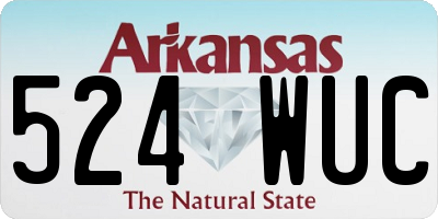 AR license plate 524WUC