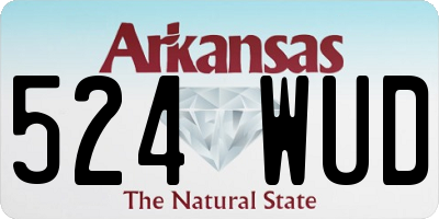 AR license plate 524WUD