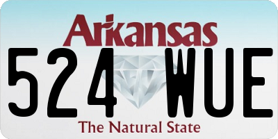 AR license plate 524WUE