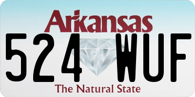 AR license plate 524WUF