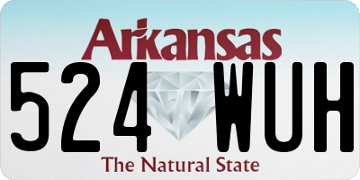 AR license plate 524WUH