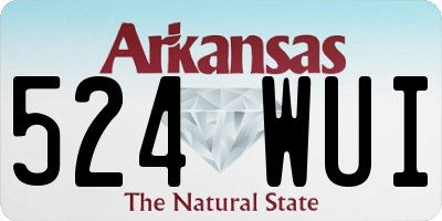 AR license plate 524WUI