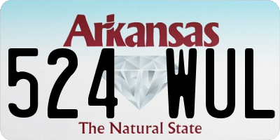 AR license plate 524WUL