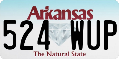 AR license plate 524WUP