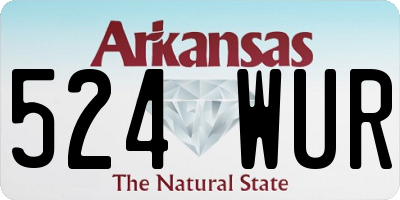 AR license plate 524WUR