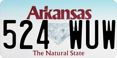AR license plate 524WUW