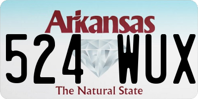 AR license plate 524WUX