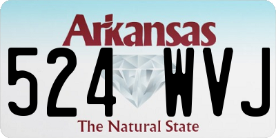 AR license plate 524WVJ