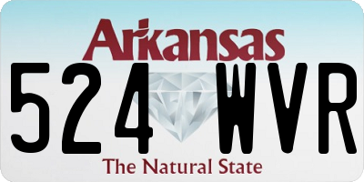 AR license plate 524WVR