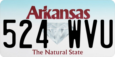 AR license plate 524WVU