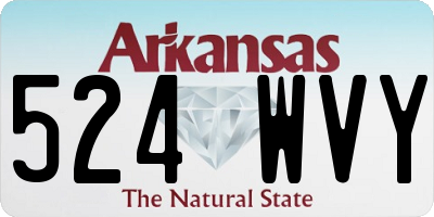 AR license plate 524WVY