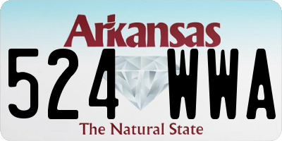 AR license plate 524WWA