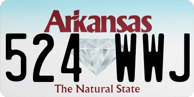 AR license plate 524WWJ