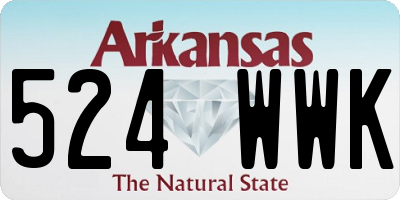 AR license plate 524WWK