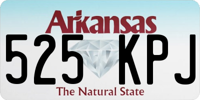 AR license plate 525KPJ