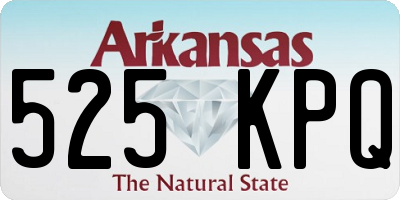 AR license plate 525KPQ