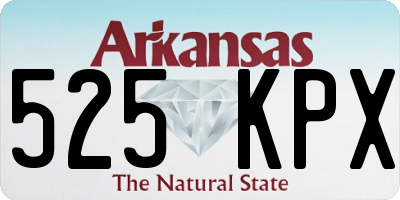 AR license plate 525KPX