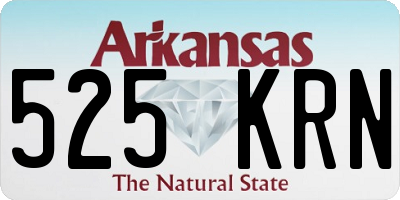 AR license plate 525KRN