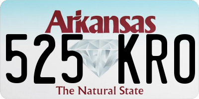 AR license plate 525KRO