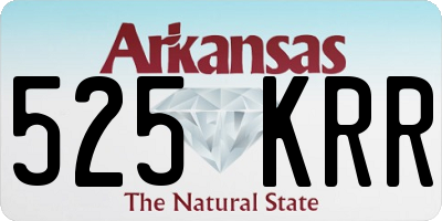 AR license plate 525KRR