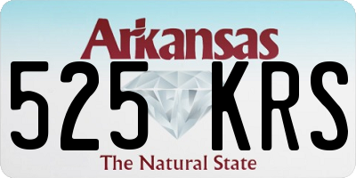 AR license plate 525KRS