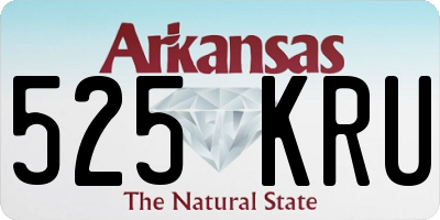 AR license plate 525KRU