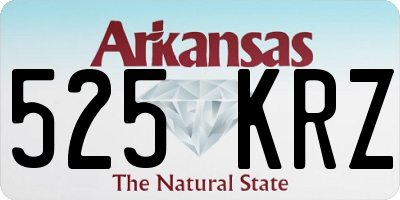 AR license plate 525KRZ