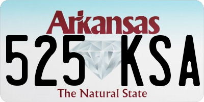 AR license plate 525KSA