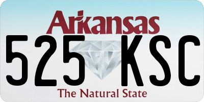 AR license plate 525KSC
