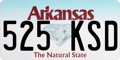 AR license plate 525KSD