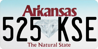 AR license plate 525KSE