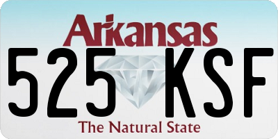 AR license plate 525KSF